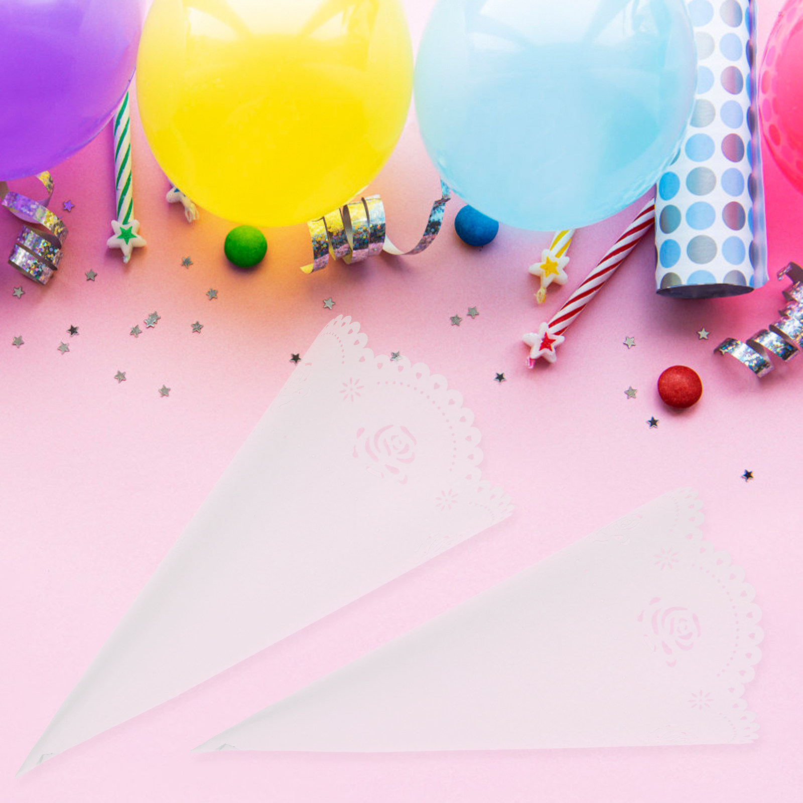 Papercraft Supply Confetti - 20 قطعة من حاويات الكونفيتي المجوفة،