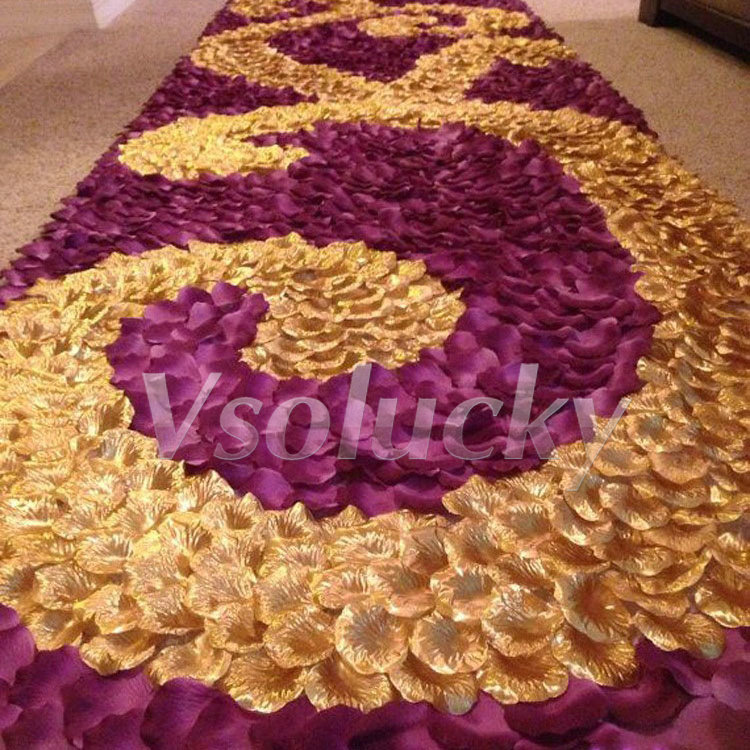 100 قطعة/الحزمة الحرير بتلات ا - مراجعة Supply Wedding Venue وسعره