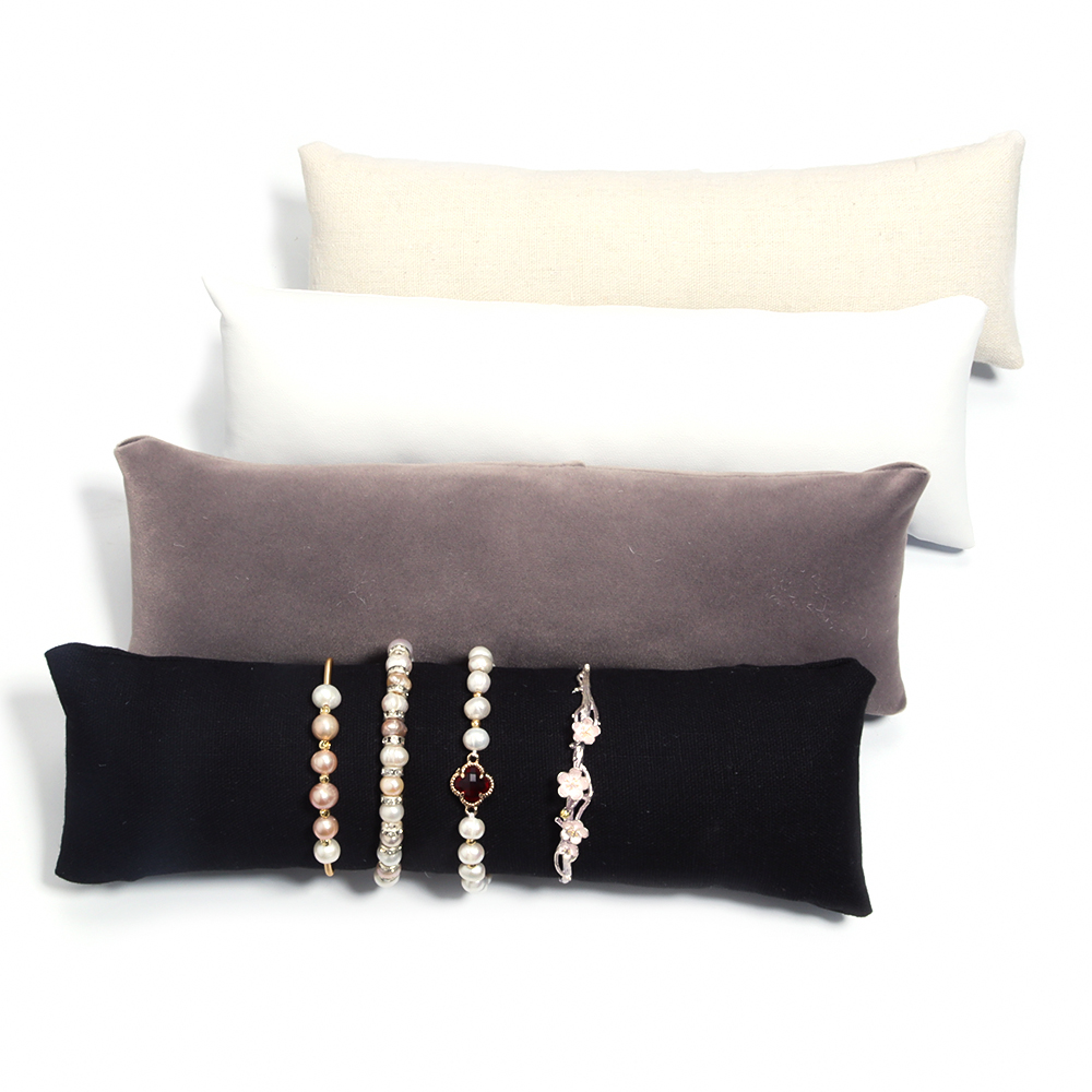 1 قطعة بو الجلود المخملية مجوه - مراجعة Ring Bearer Pillow وسعره