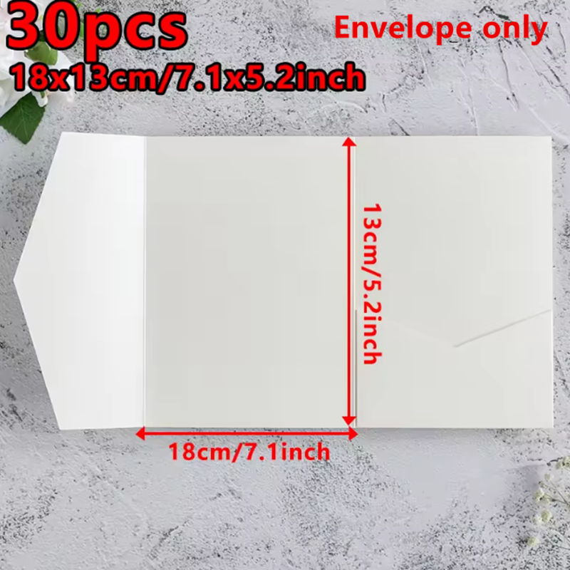 30 قطعة 18x13 سنتيمتر المغلفات - مراجعة Wedding Supply Business وسعره