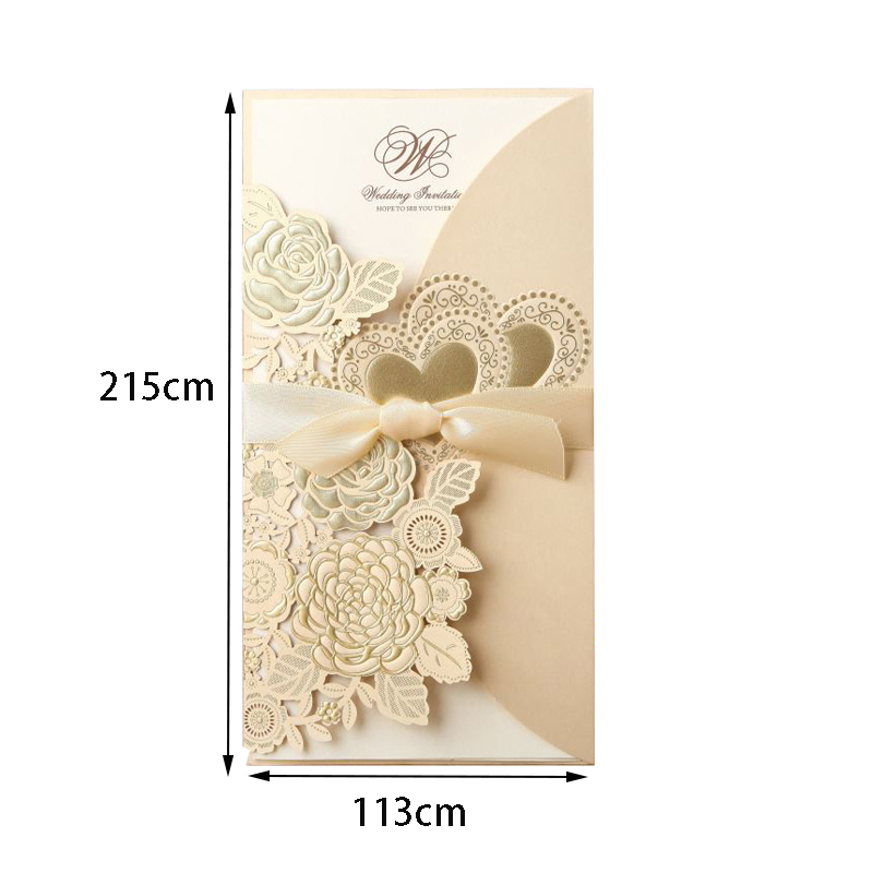 5/10 قطعة قطع الليزر دعوات زفا - مراجعة Wedding Supply Business وسعره