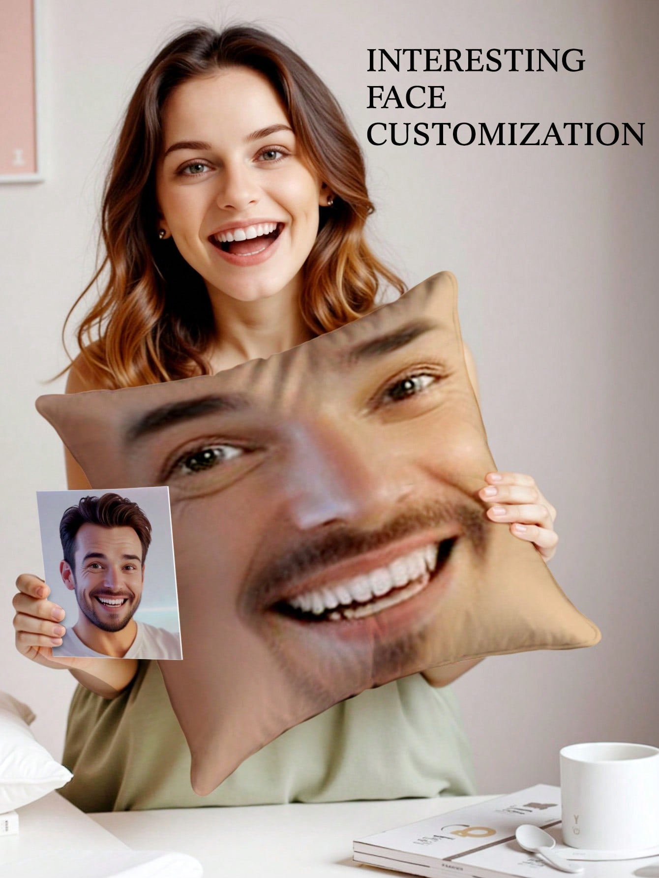 وسادة مربعة مخصصة بصورة شخصية، - مراجعة Wedding Party Supply وسعره
