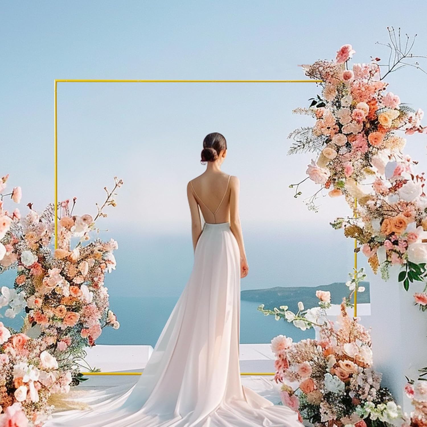 قوس زفاف ذهبي مقاس 6.6 قدم × 6 - مراجعة Wedding Balloon Arch وسعره