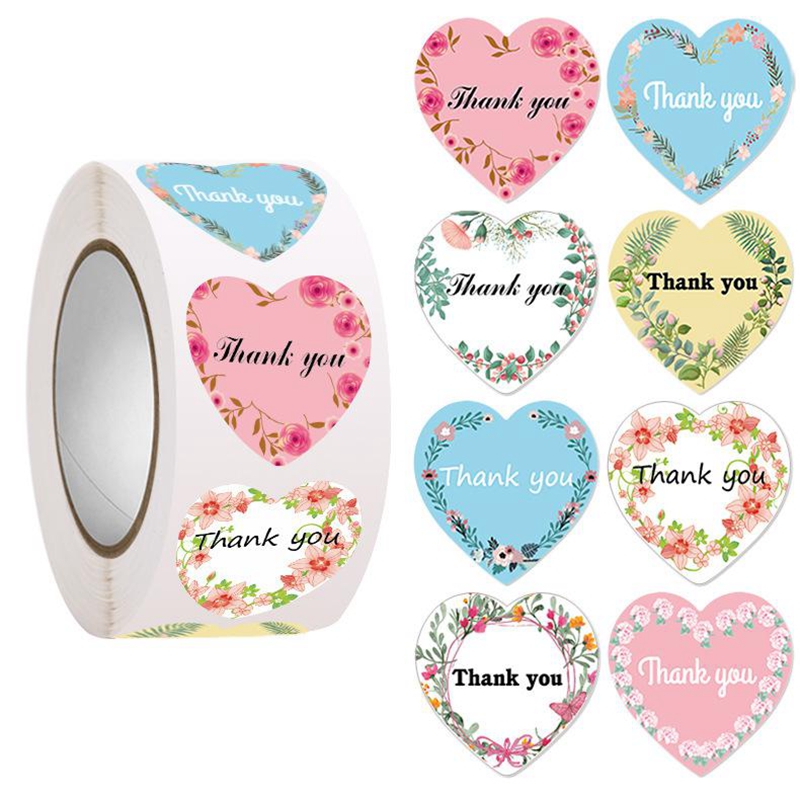 100-500 قطعة ملصقات شكرًا لك ع - مراجعة Wedding Supply Business وسعره