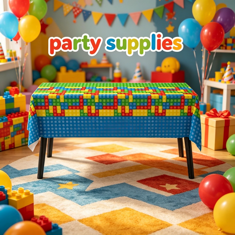 مفرش طاولة على شكل قطع بناء، ت - مراجعة Wedding Supply Kit وسعره