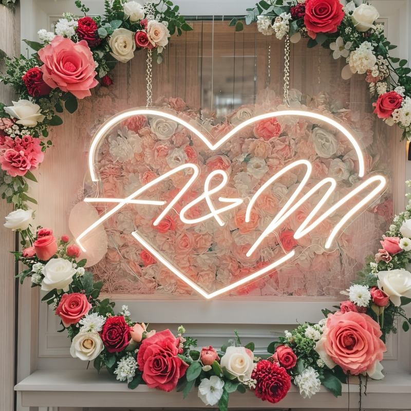 مخصص الأحرف الأولى القلب LED ا - مراجعة Wedding Party Supply وسعره