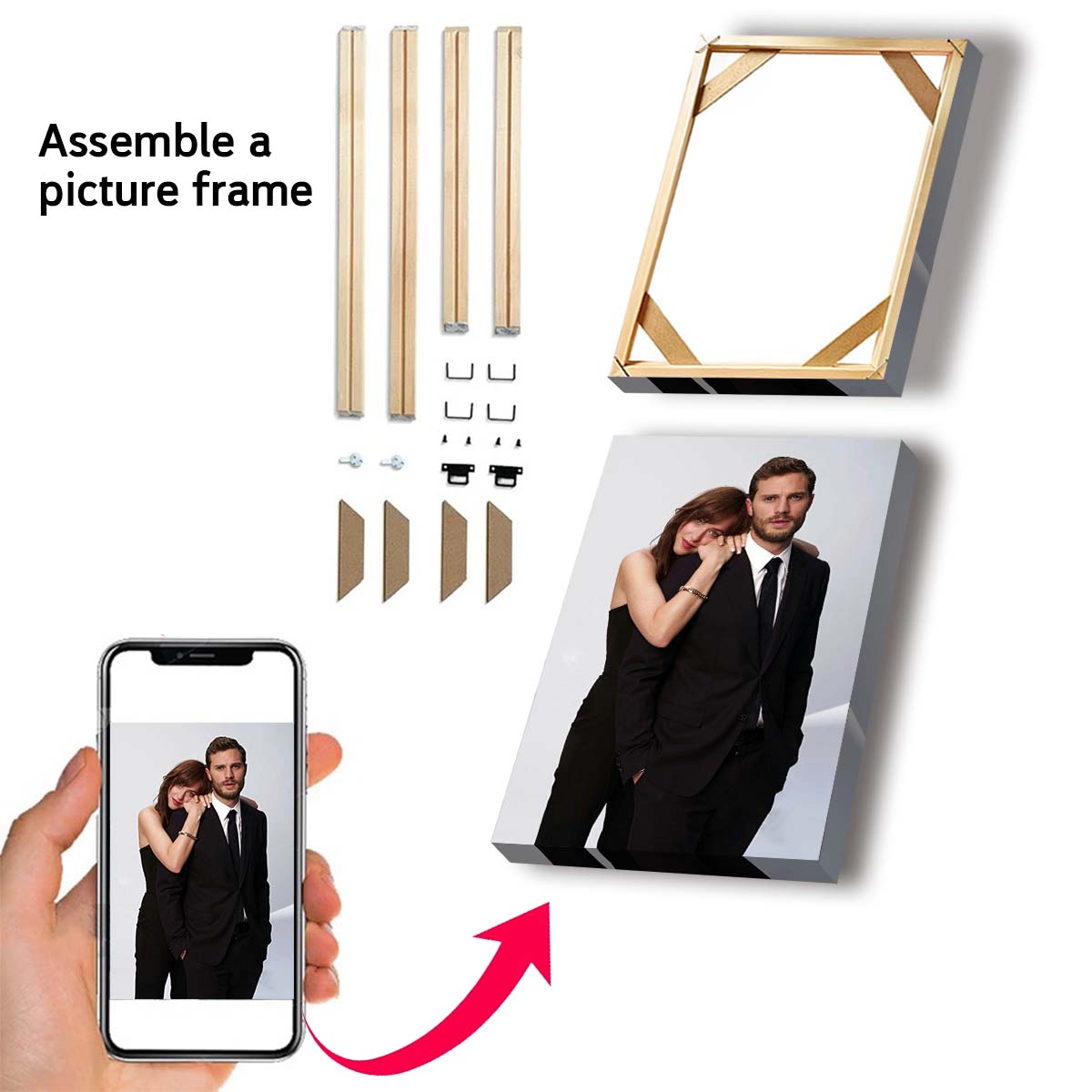 لوحة قماشية مطبوعة حسب الطلب م - مراجعة Wedding Party Supply وسعره