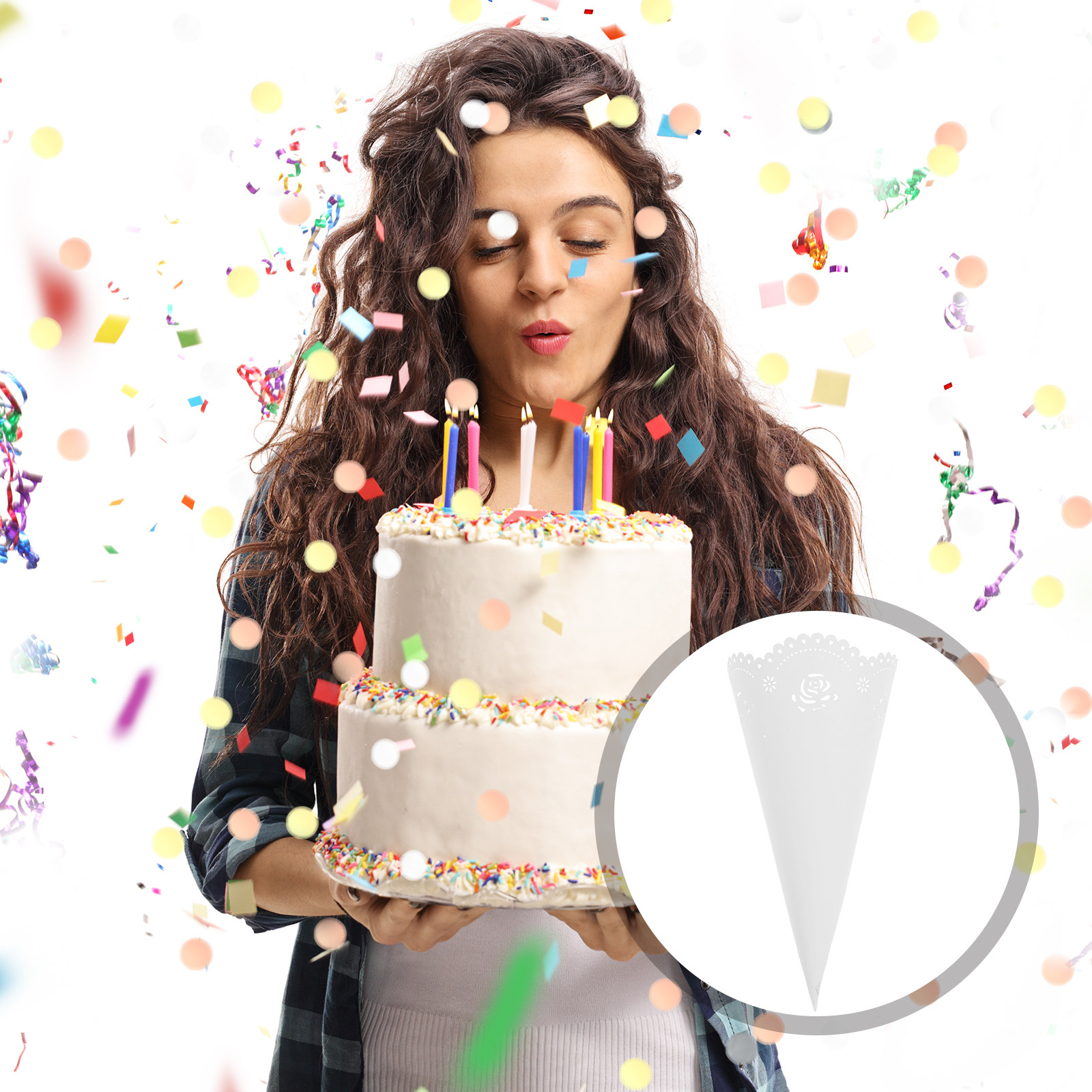 20 قطعة من حاويات الكونفيتي ال - مراجعة Papercraft Supply Confetti وسعره