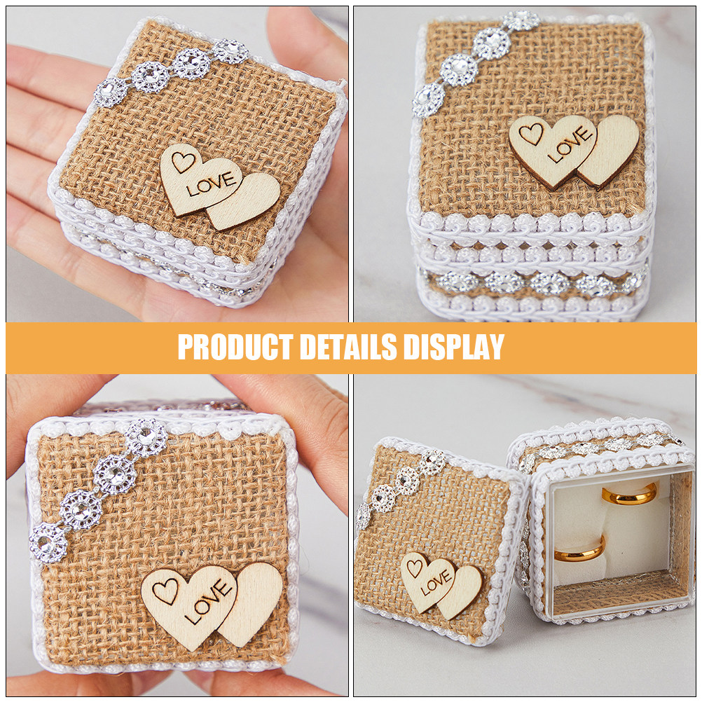 صندوق خاتم زفاف صغير بتصميم ري - مراجعة Ring Bearer Pillow وسعره