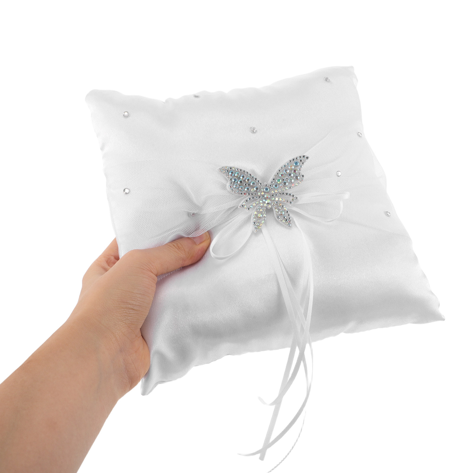 وسادة خاتم الزفاف من الساتان ا - مراجعة Ring Bearer Pillow وسعره