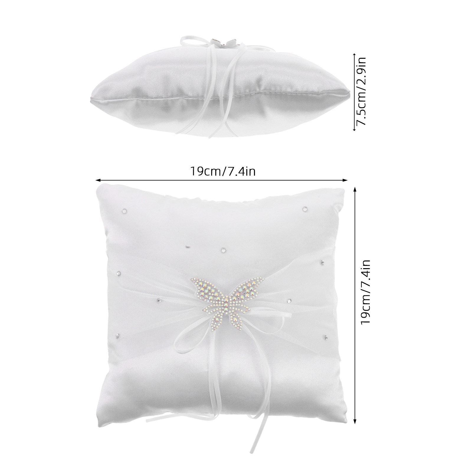 وسادة خاتم الزفاف من الساتان ا - مراجعة Ring Bearer Pillow وسعره
