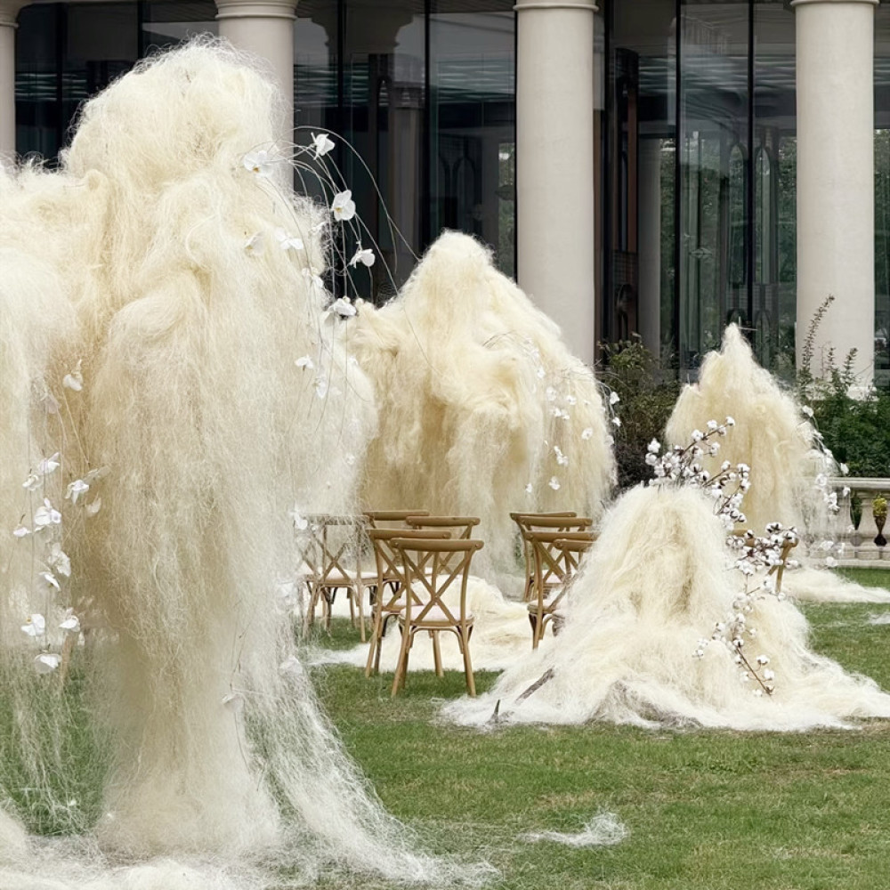 حرير القنب الملون الزخرفي لتصم - مراجعة Supply Wedding Venue وسعره