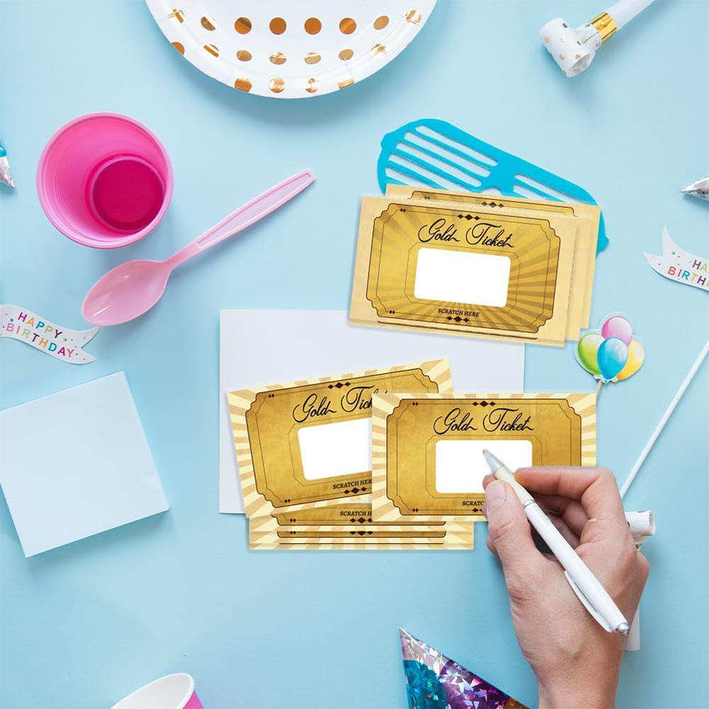 20 قطعة من ملصقات بطاقات الخدش - مراجعة Wedding Supply Business وسعره